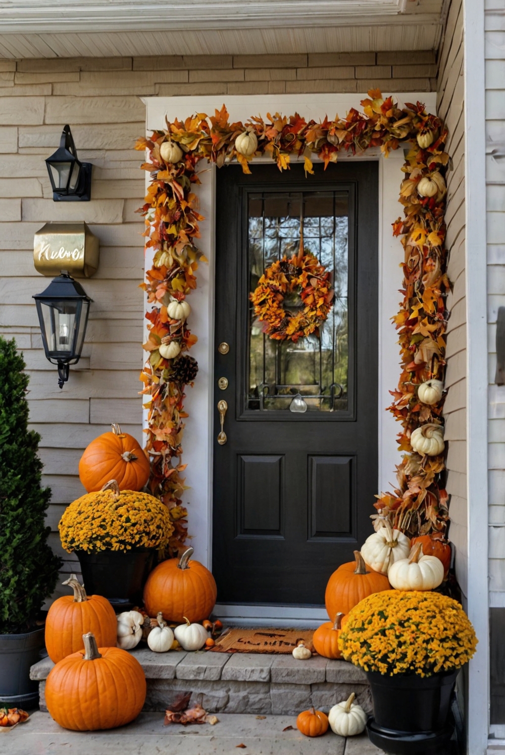 fall porch decor, autumn porch decorating, outdoor fall decor, fall porch ideas, autumn porch decor