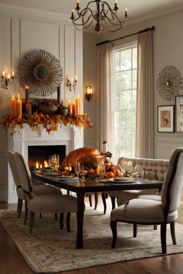 stylish thanksgiving decor, thanksgiving decor inspiration, thanksgiving table decor, thanksgiving decorating ideas, cozy thanksgiving decor