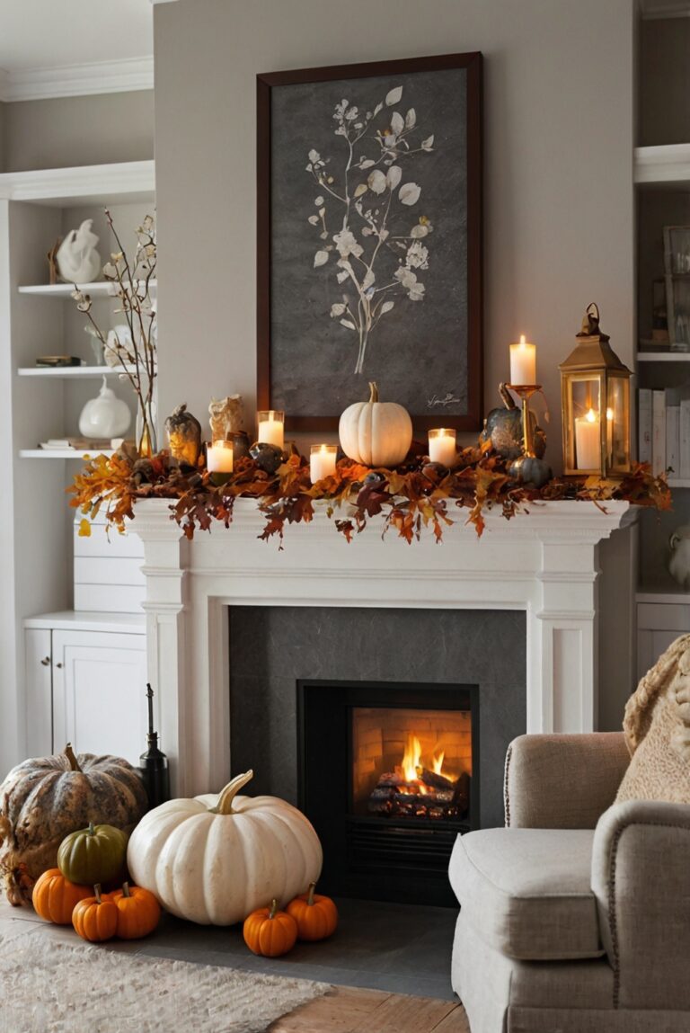 Fall Decor, Fireplace Mantles, Warm Ambiance, Top SEO