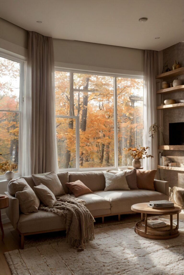 autumn aesthetic, autumn home design, cozy autumn decor, fall interior decorating, seasonal home makeover