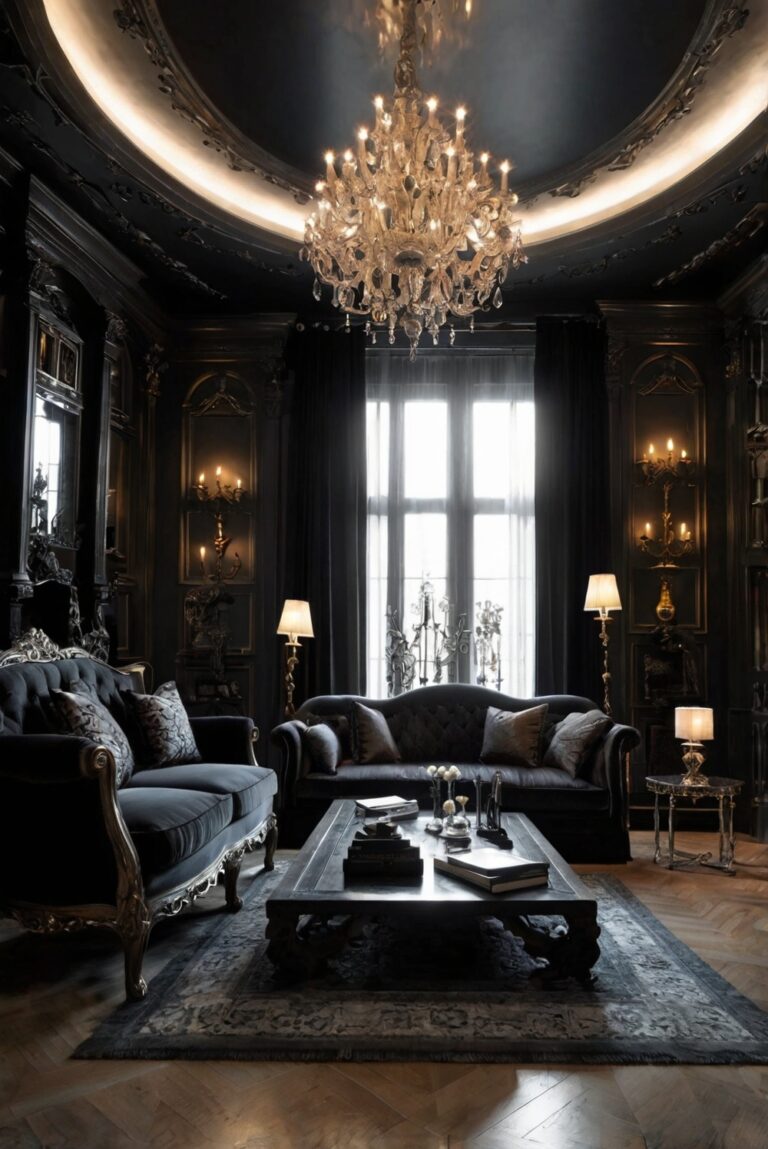 Gothic Living Room Design: 5 Tips for a Dramatic Look