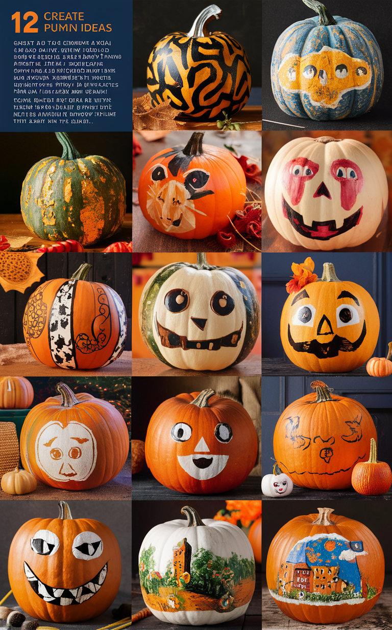 pumpkin painting ideas, fall pumpkin decor, Halloween pumpkin decorations, pumpkin art designs, creative pumpkin crafts