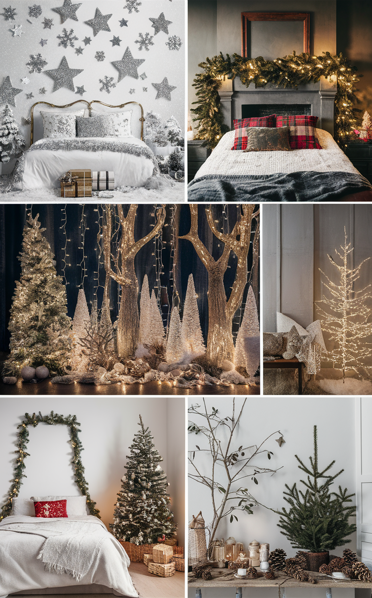 Christmas bedroom decor,best Christmas bedroom decor, festive bedroom ideas, holiday bedroom decorations, Christmas room inspo