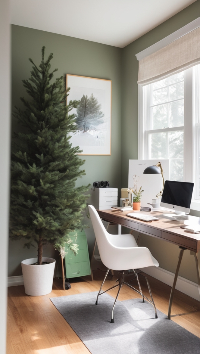 Home office decor, Minimalist office design, Modern home workspace, Moody office aesthetic, Contemporary office furniture