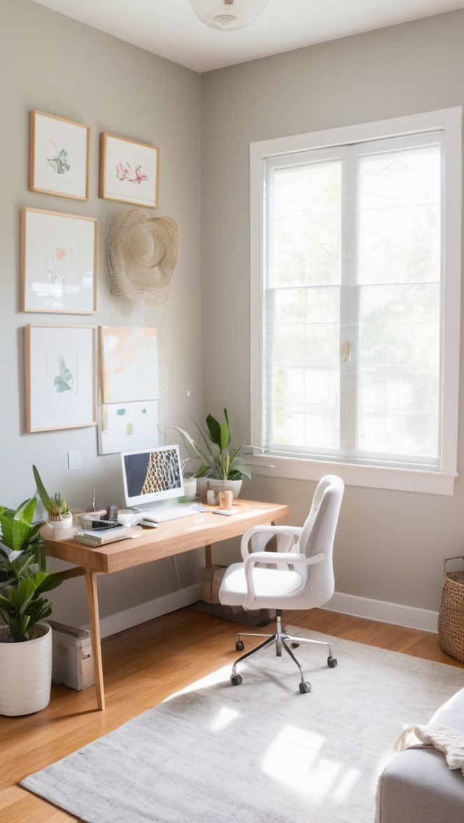 transforming home office, designer decor, workspace makeover, interior renovation, cozy retreat