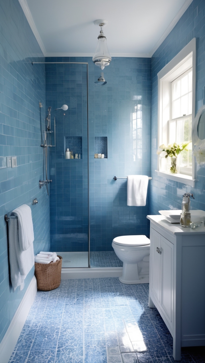 blue bathroom tiles, navy blue bathroom tiles, blue ceramic bathroom tiles, blue mosaic bathroom tiles, aqua blue bathroom tiles