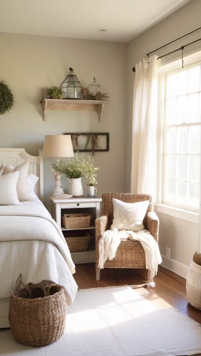 farmhouse bedroom decor, cozy farmhouse bedding, rustic farmhouse furniture, modern farmhouse design, farmhouse bedroom ideas