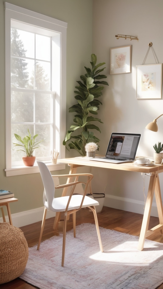 cozy home office designs, home office setup, work from home essentials, home office organization, comfortable work from home Executive workstation