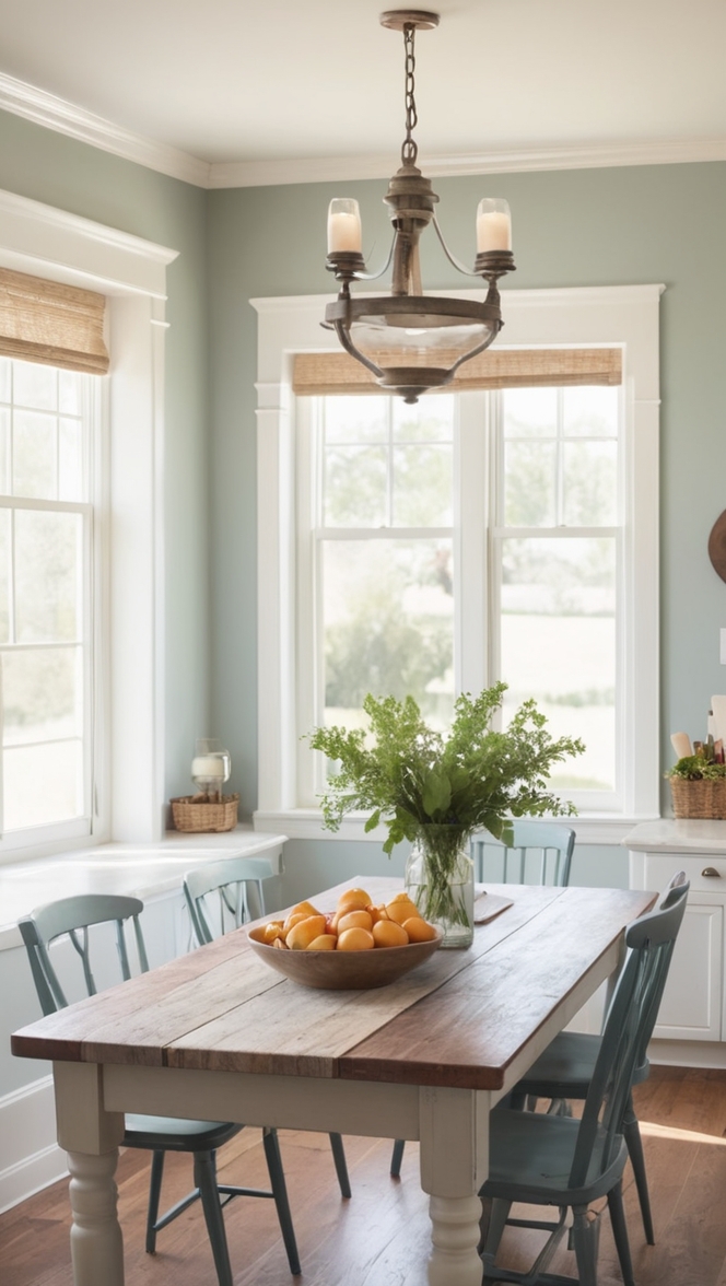 farmhouse kitchen decor, rustic dining room furniture, farmhouse dining table, country kitchen table, vintage farmhouse table