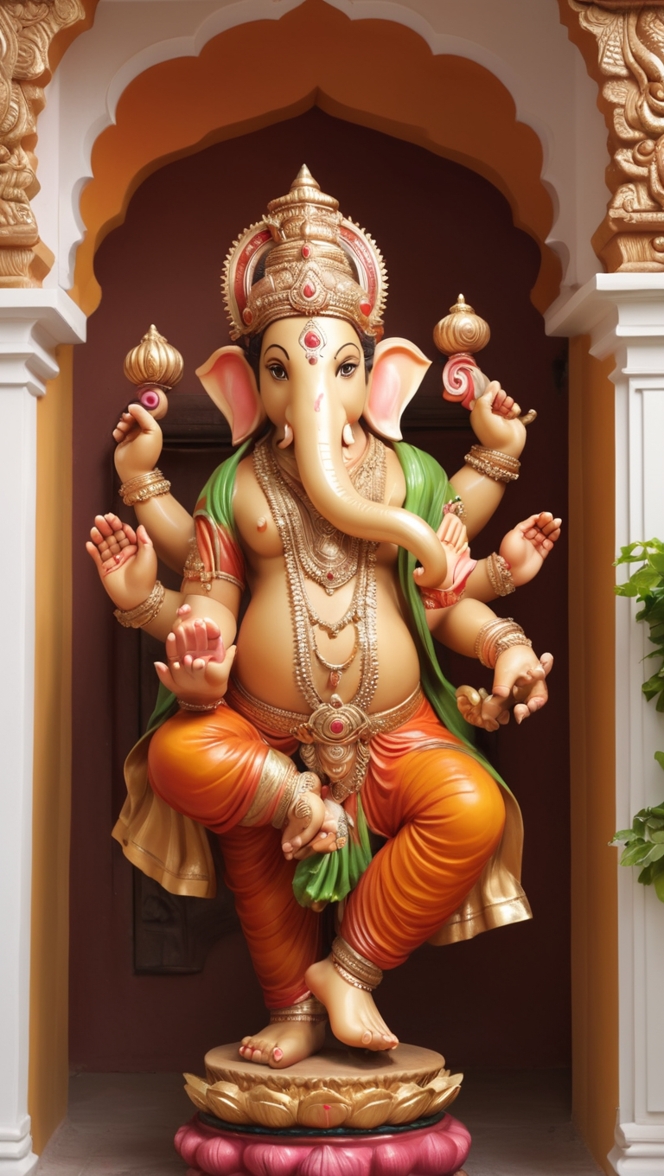 ganesh statue decor, bronze ganesh statue, hindu god statue, lord ganesh sculpture, sacred ganesh statue