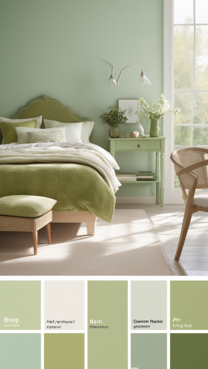 green paint colors, lime green color scheme, emerald green palette, forest green color scheme, mint green color palette