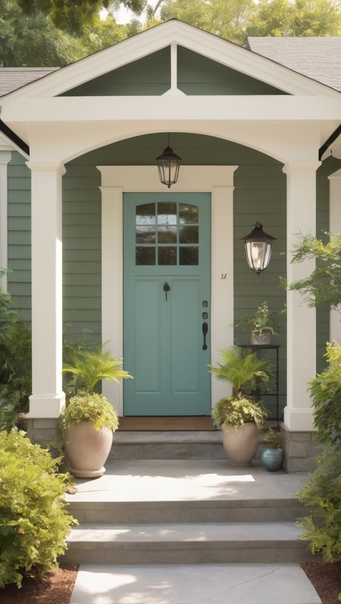 garden decor, landscaping ideas, front yard design, outdoor statue, porch renovation