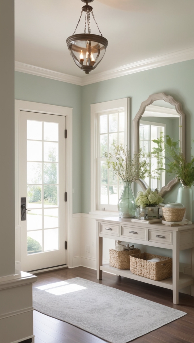 entryway mirror, hallway mirror, foyer mirror, wall mirror, decorative mirror