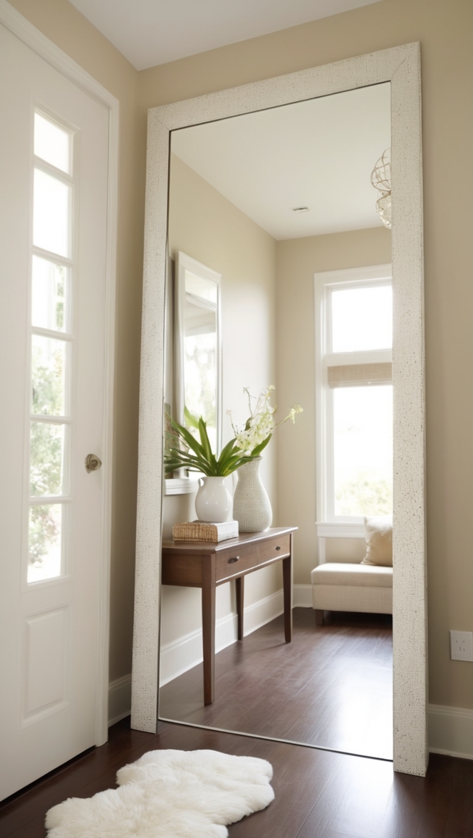 entryway mirror, hallway mirror, foyer mirror, wall mirror, decorative mirror