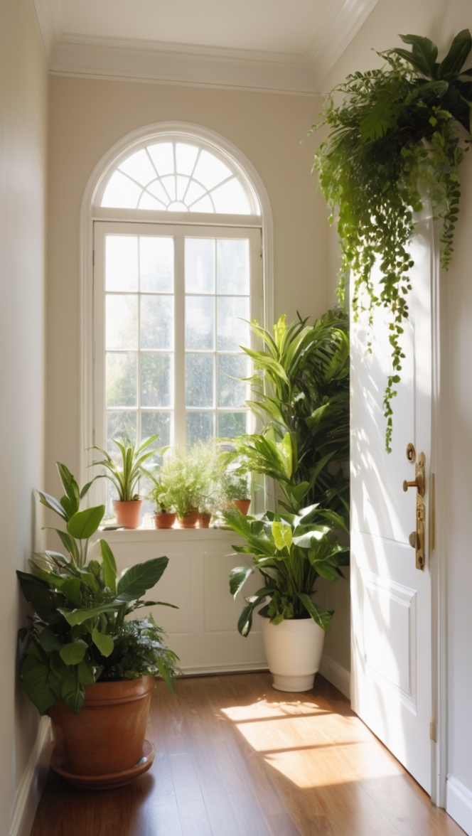 front porch plants, outdoor entryway plants, hallway plants, balcony plants, doorstep plants