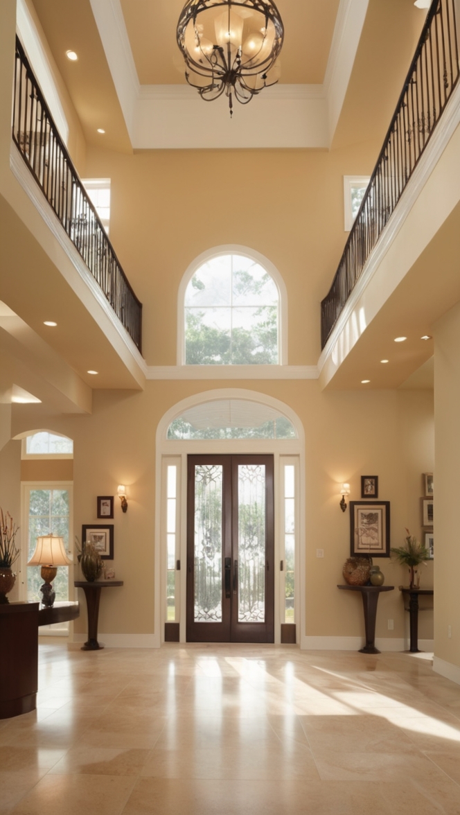 home decor, interior design, house entryway, foyer design, entrance decoration