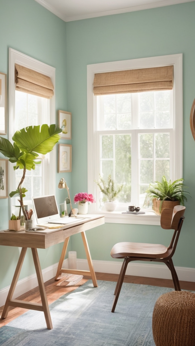 home office decor, workspace design ideas, cozy office setup, modern office furniture, chic home office stylings