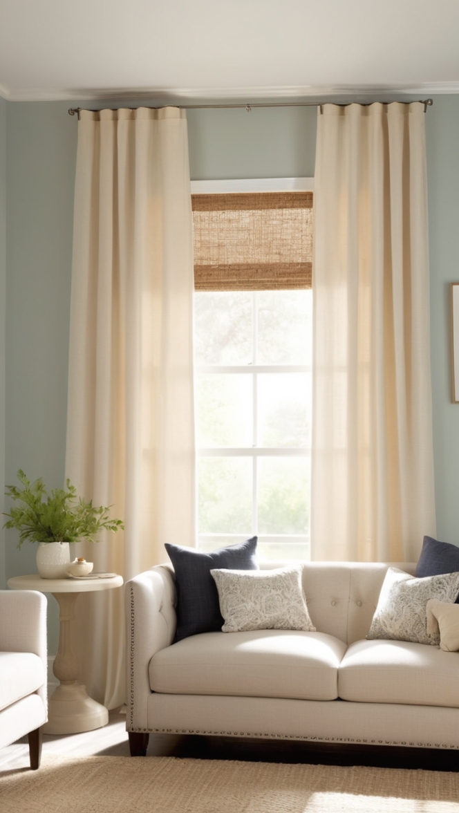 minimalist curtains, modern living room curtains, stylish window treatments, sleek window decor, contemporary curtain designs