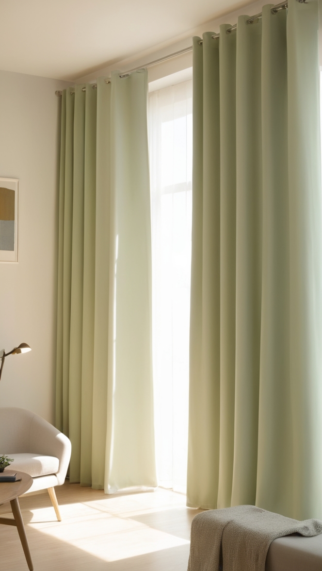 minimalist curtains, modern living room curtains, stylish window treatments, sleek window decor, contemporary curtain designs