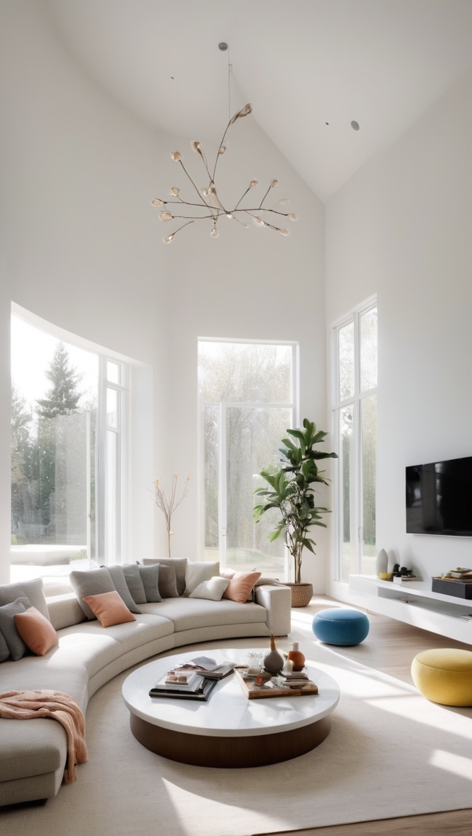 modern living room decor, minimalist luxury furniture, contemporary interior design, high-end home decor, luxury minimalist furnishings