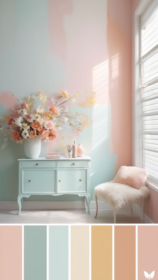 pastel color scheme, pastel color combinations, pastel color swatches, pastel color trend, pastel color theme