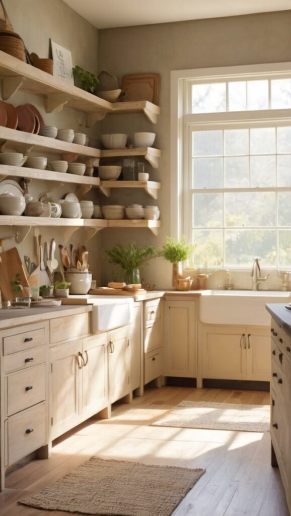 How can I achieve a cozy atmosphere in my rustic farmhouse kitchen ...