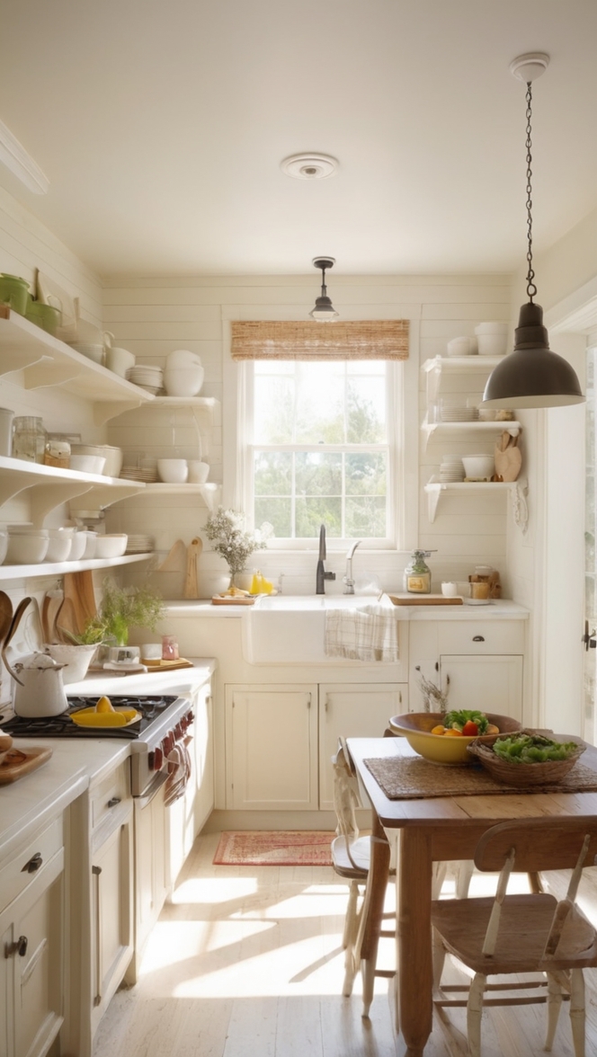 farmhouse kitchen design, country style kitchen, rustic kitchen decor, vintage kitchen ideas, cozy kitchen interior