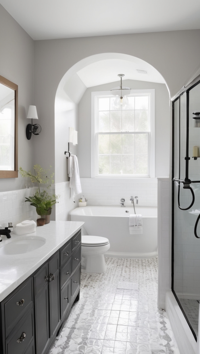 black and white tile flooring, white and black tile bathroom, black and white pattern tiles, black & white bathroom tiles, black and white tile design