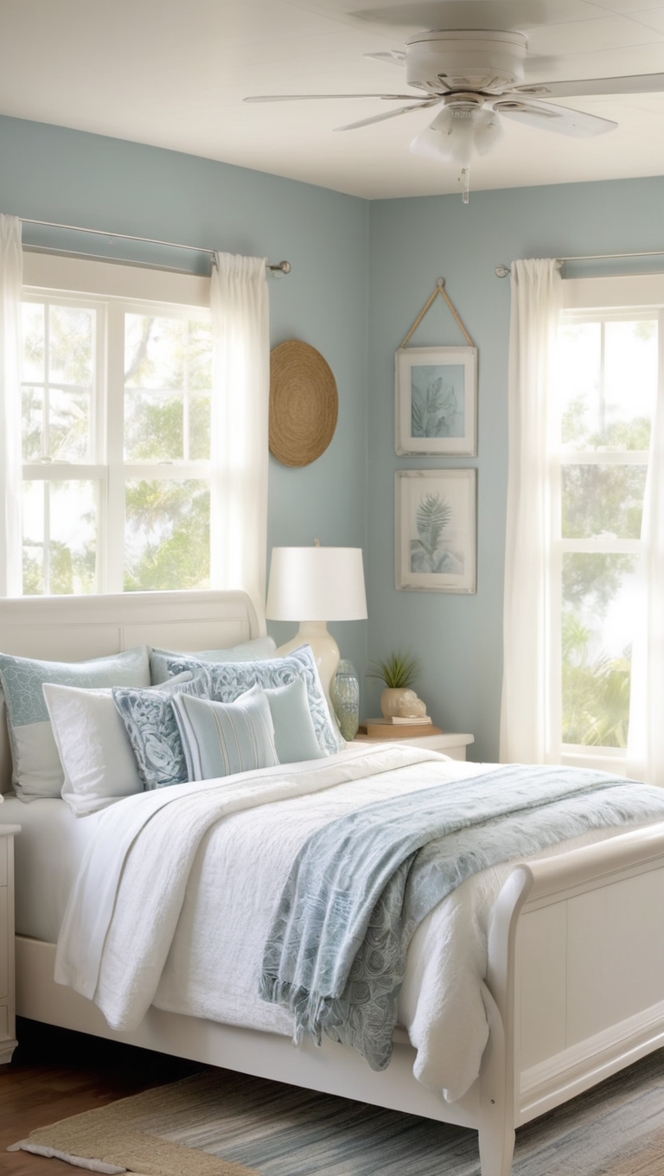 coastal bedroom decor, coastal bedroom furniture, coastal bedroom ideas, beachy bedroom, nautical bedroom
