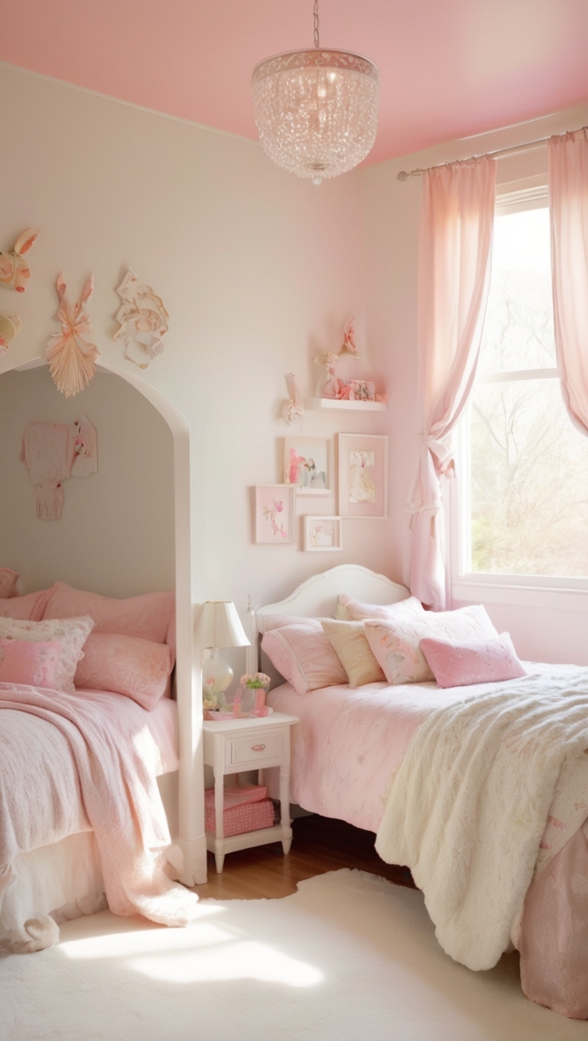 cozy bedroom decor, pink bedroom ideas, feminine room design, chic girl bedroom, elegant teen room