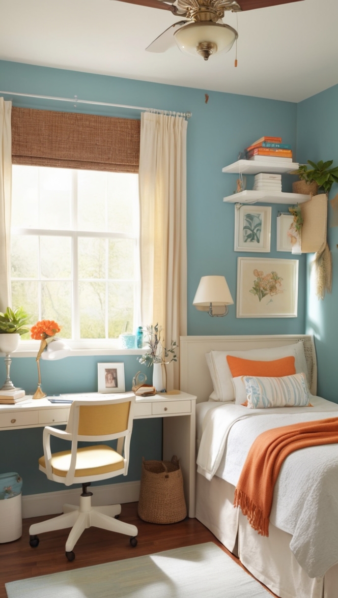 cozy home office guest room, home workspace design, functional home office ideas, stylish office guest room, modern home office decor