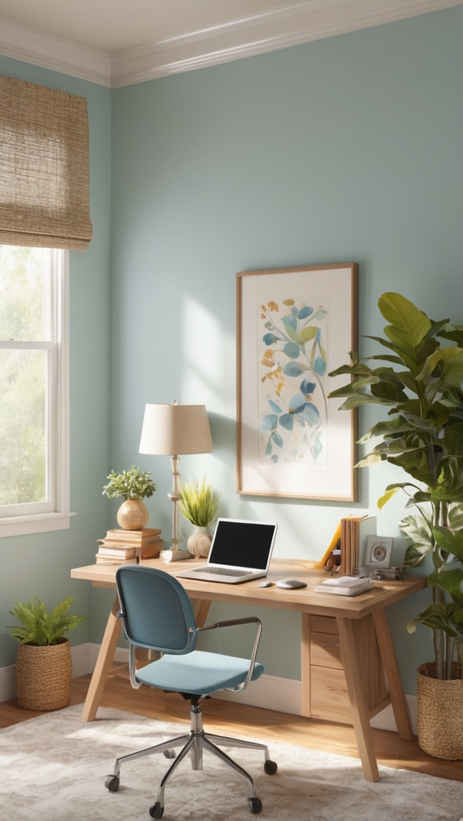 home office space, small office setup, cozy workspace, work from home setup, home office decor