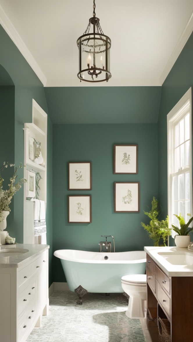 deep green bathroom ideas, green bathroom decor, emerald green bathroom, dark green bathroom tiles, forest green bathroom walls