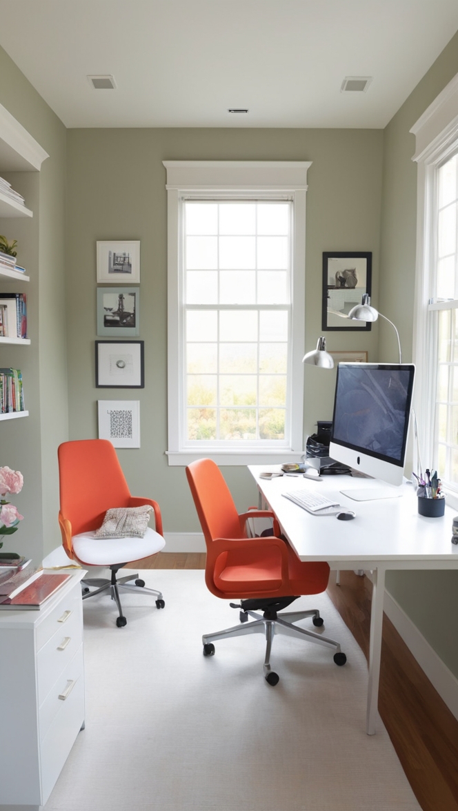 dual monitor stand, home office organization, ergonomic office chair, productivity workspace, adjustable standing desk