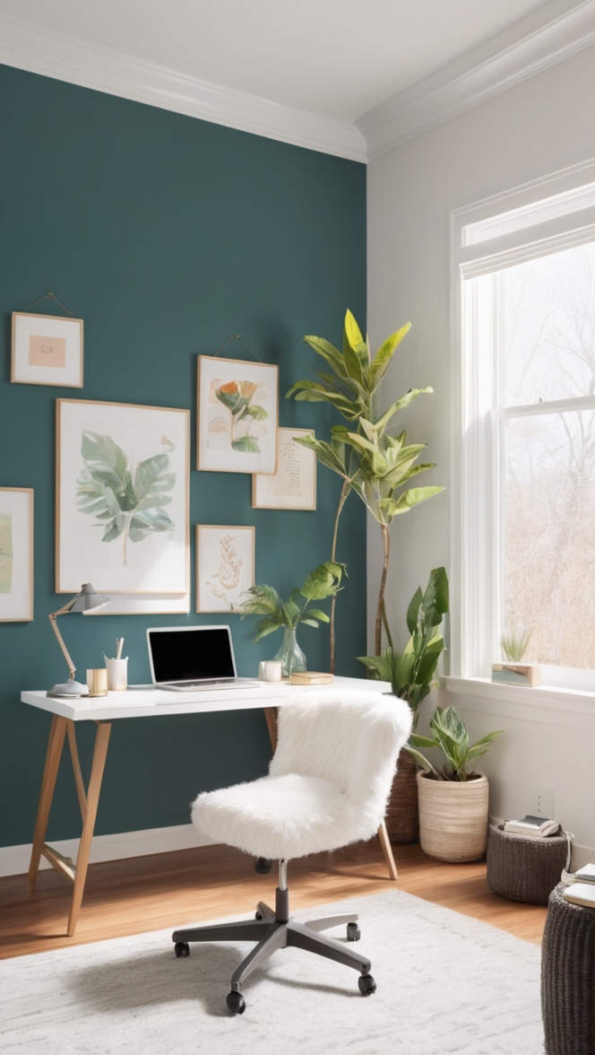 home office design, work from home setup, stylish office decor, modern home office, chic office furniture