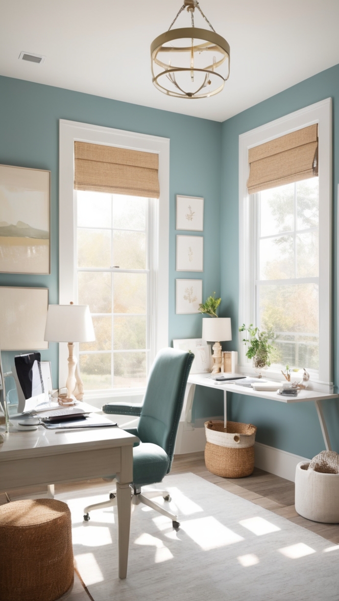 home office furniture, ergonomic desk chair, dual monitor setup, productivity tools, wireless keyboard