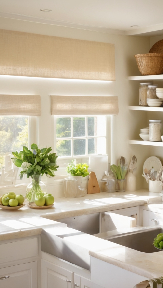 kitchen counter storage, kitchen counter space saver, organizing kitchen counters, kitchen counter tidy up, declutter kitchen counter