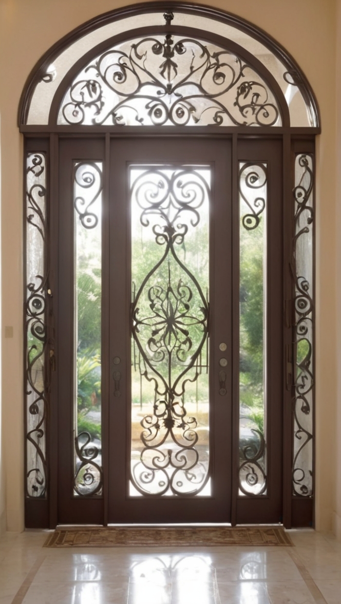 Main door designs, Entrance door designs, Iron door designs, Front door design, Wrought iron door design