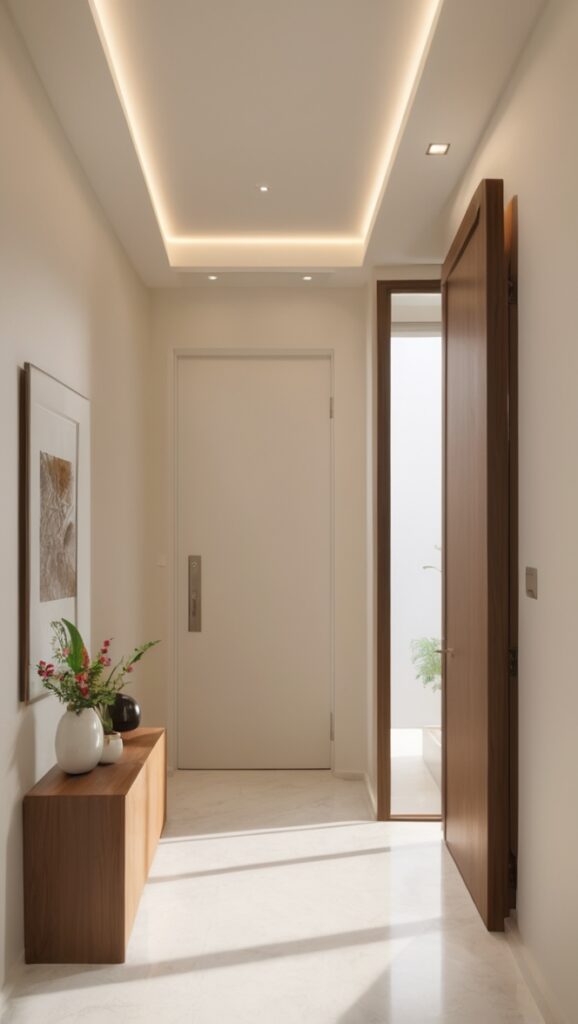 How can I enhance my entrance with a modern main door wall design ...