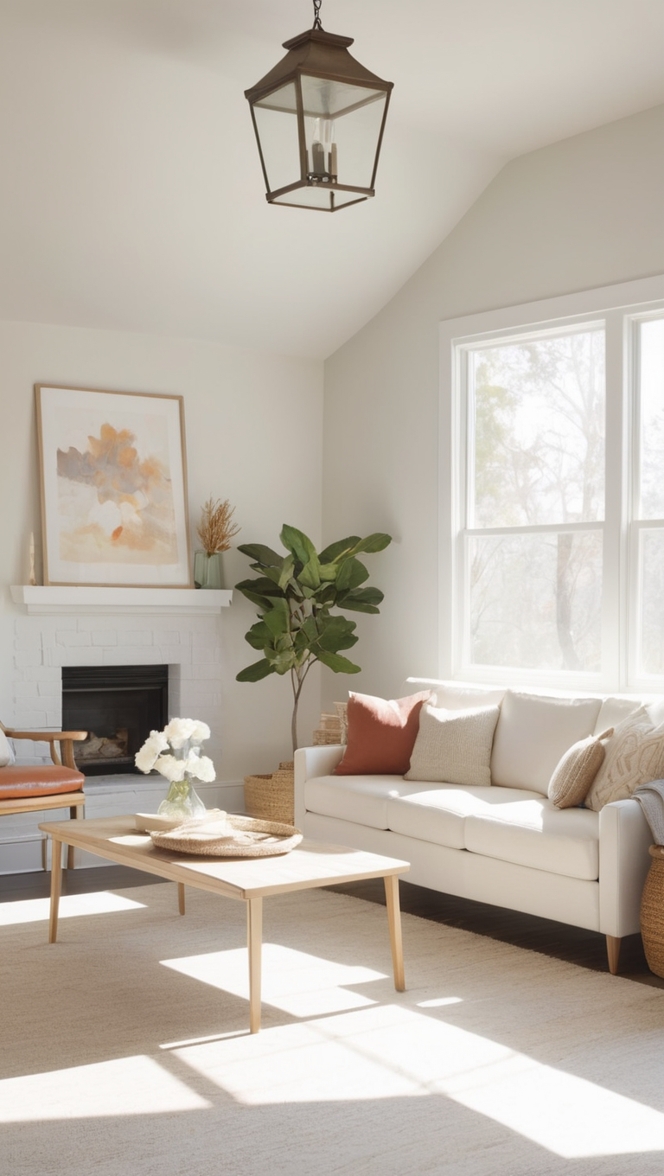 white living room decor, modern minimalist decor, Scandinavian interior design, contemporary minimalist interiors, sleek minimalist furniture