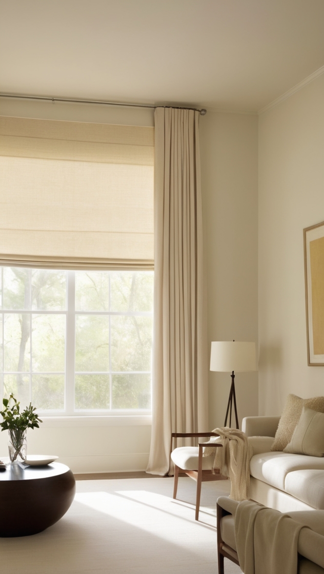 window treatment ideas, modern window treatments, contemporary window treatments, minimalist curtain ideas, sleek window coverings
