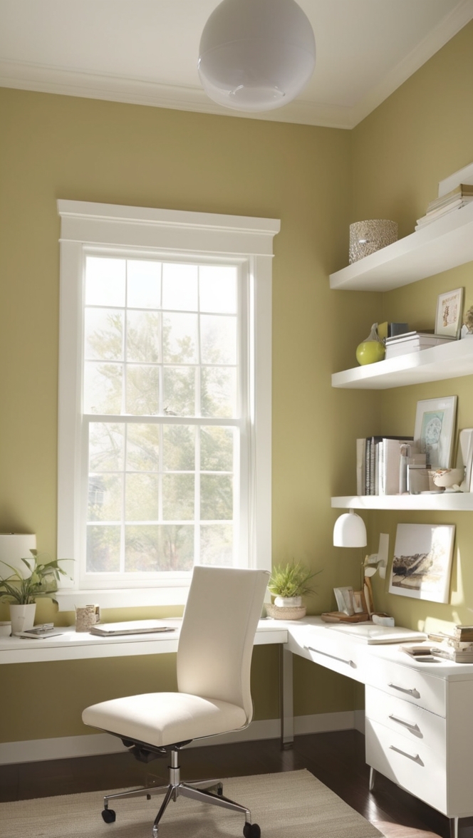 modern office design, cozy workspace, contemporary home office, stylish work environment, chic office decor