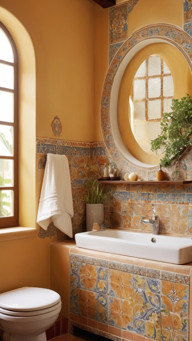 spanish bathroom tiles, modern spanish tile, decorative tile designs, luxury bathroom tiles, traditional spanish tile