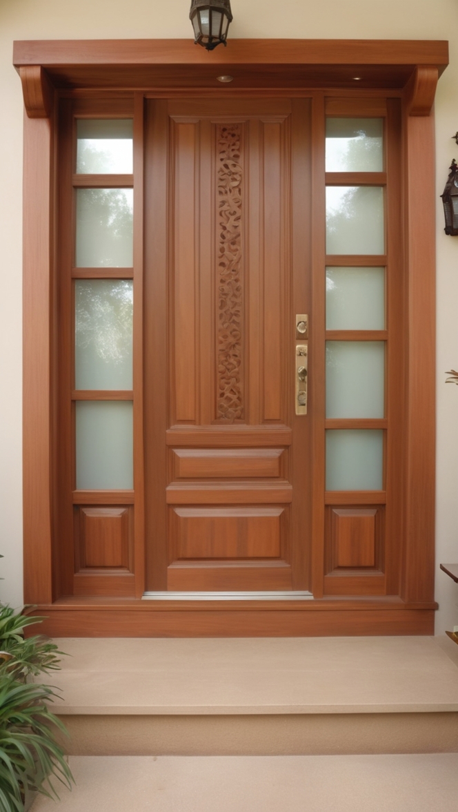 teak wood main door design, wooden entrance door, traditional Indian door design, solid teakwood main door, custom teak wood entry door