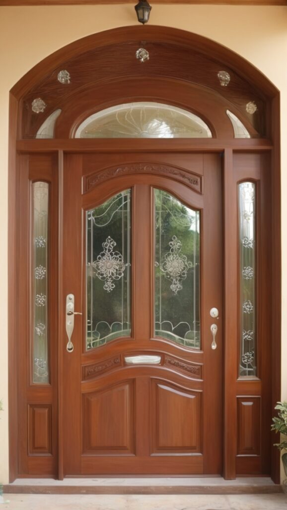 How can I enhance my home's entrance with a stunning teak wood main ...