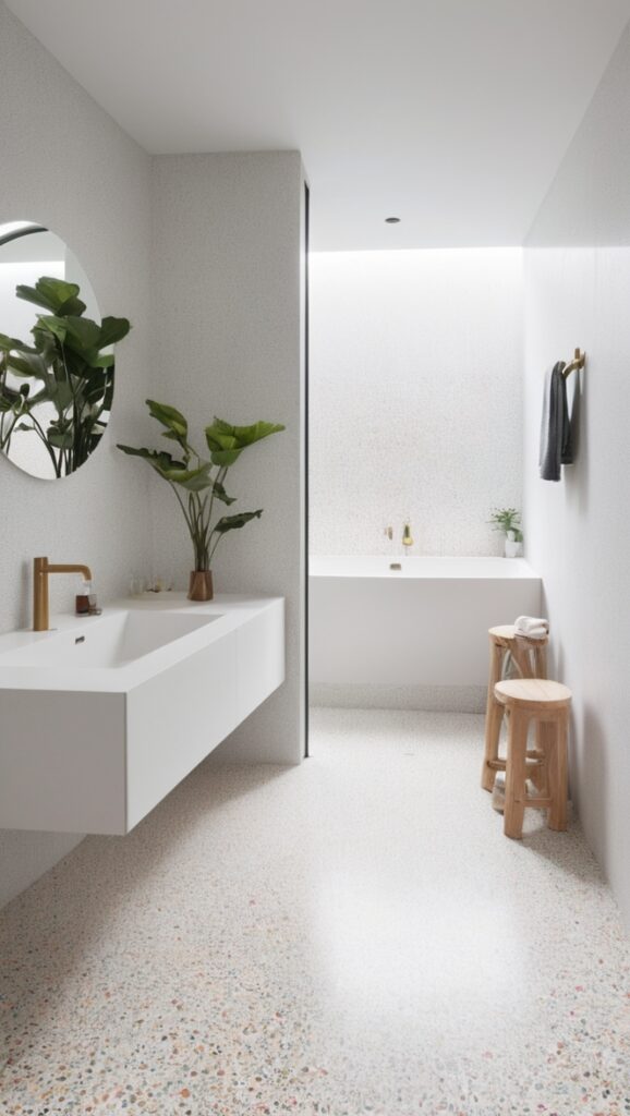 How can I enhance my bathroom with stylish terrazzo tiles ...