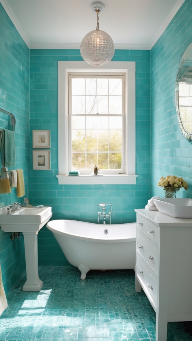 turquoise glass mosaic tiles, turquoise subway tiles, turquoise ceramic tiles, turquoise pebble tiles, turquoise porcelain tiles