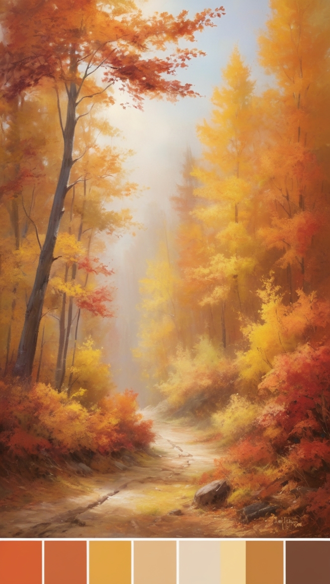 autumn color scheme, warm fall colors, seasonal color trends, earth tone palette, cozy color scheme