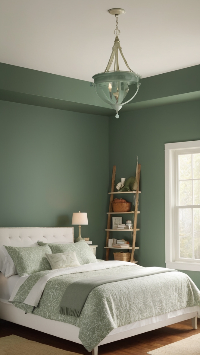 dark green paint, green bedroom decor, emerald bedroom design, forest green bedding, moss green walls