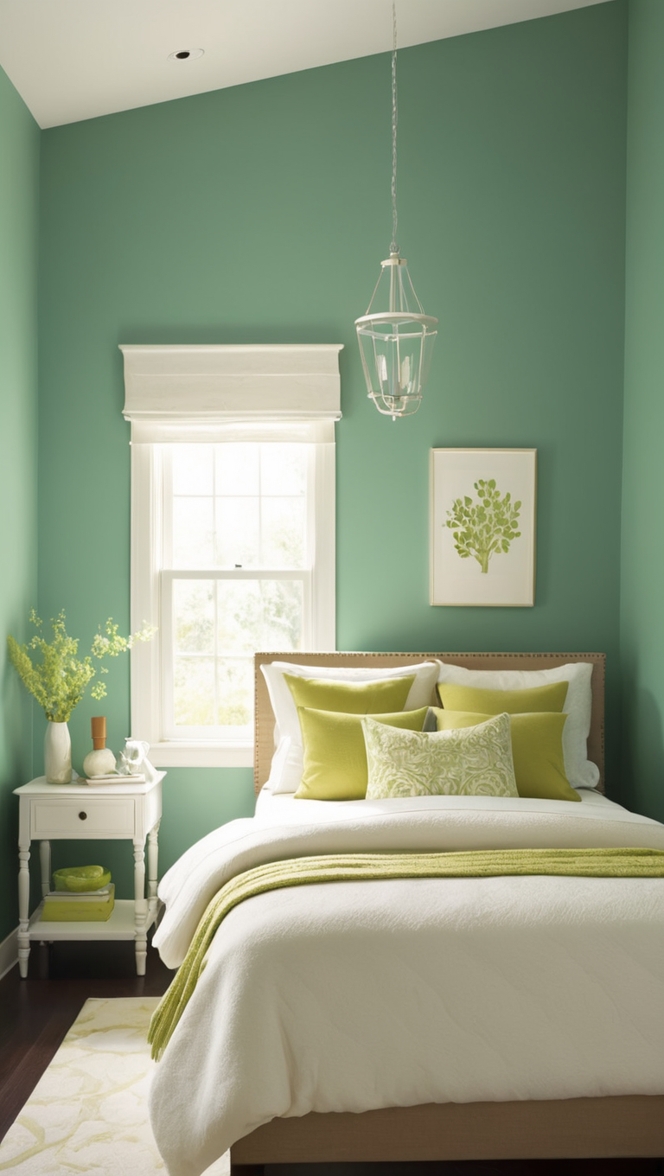 green accent wall paint, green accent wall decor, best green accent wall color, green accent wall ideas, green accent wall design